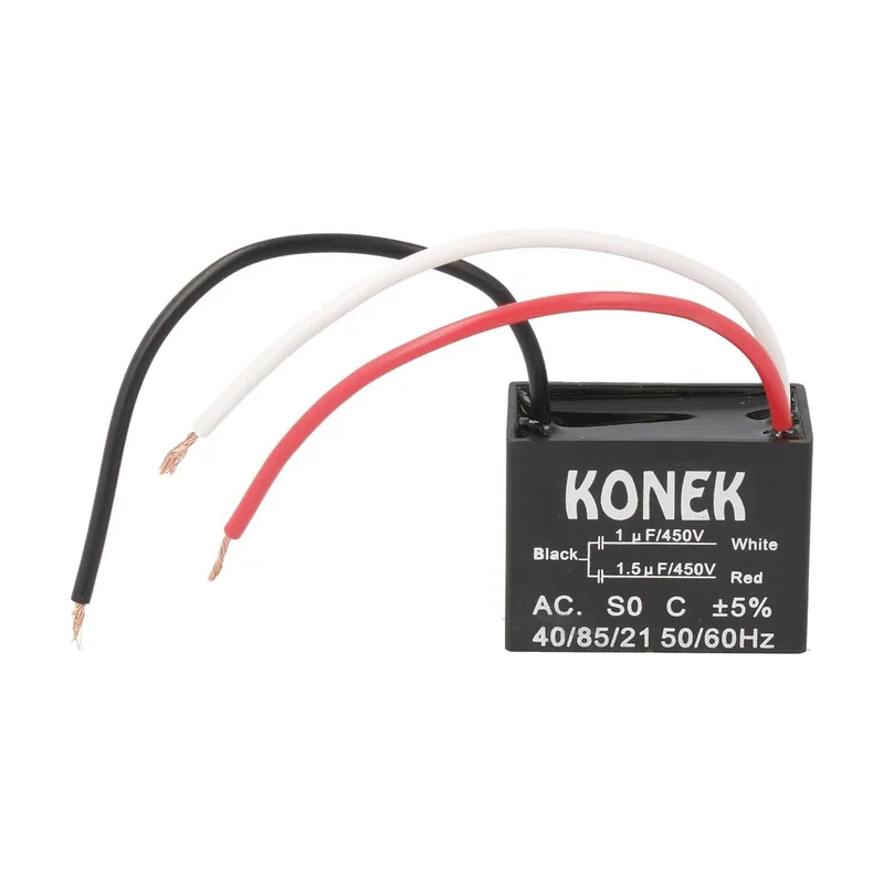 Konek Condensador Motor Ventilador 1+1,5uf 450vac 3 Cables Cmvd001