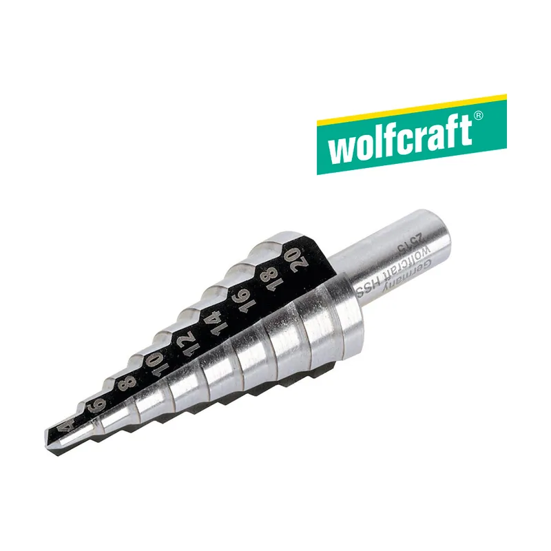 Wolfcraft Broca escalonada HSS