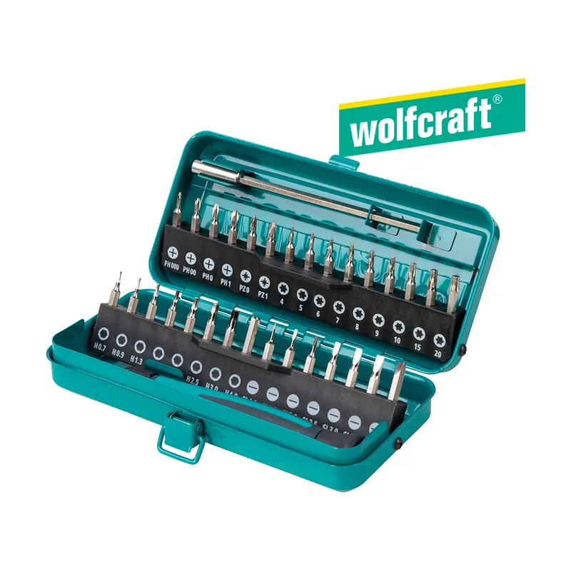 Wolfcraft Kit Destornillador Y Prolongador Con Puntas Micro Wolfcraft