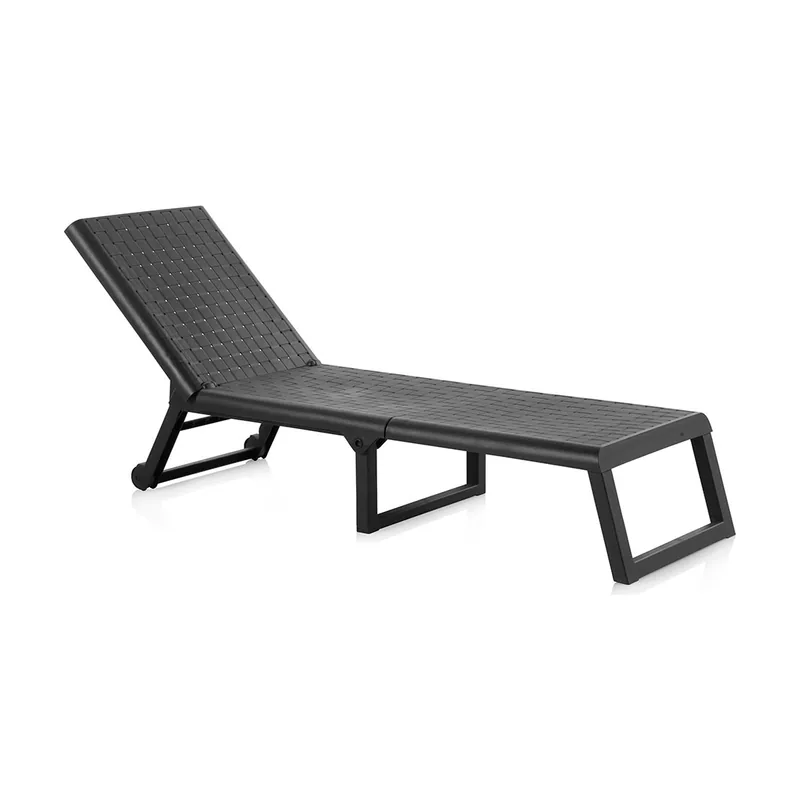 Sp berner Tumbona plegable con ruedas wengue 58x42x199cm modelo dream