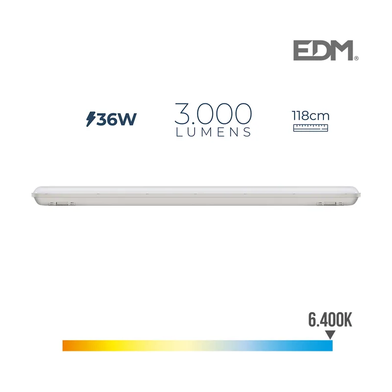 EDM Regleta Estanca LED IP65