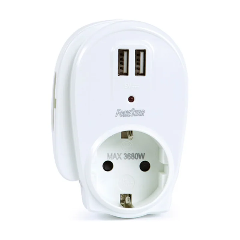 Fonestar USB RED 230V A 5Vdc 2,1Amp