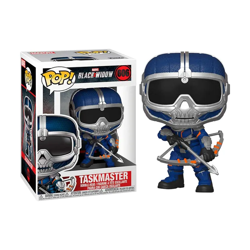 Funko Taskmaster with Bow #606 Pop Marvel Figura de vinilo Black Widow protector plástico EcoTEK para proteger la caja visualización