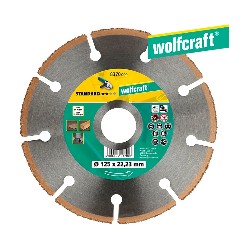 Wolfcraft Disco de Corte CT Standard para Sierras Circulares