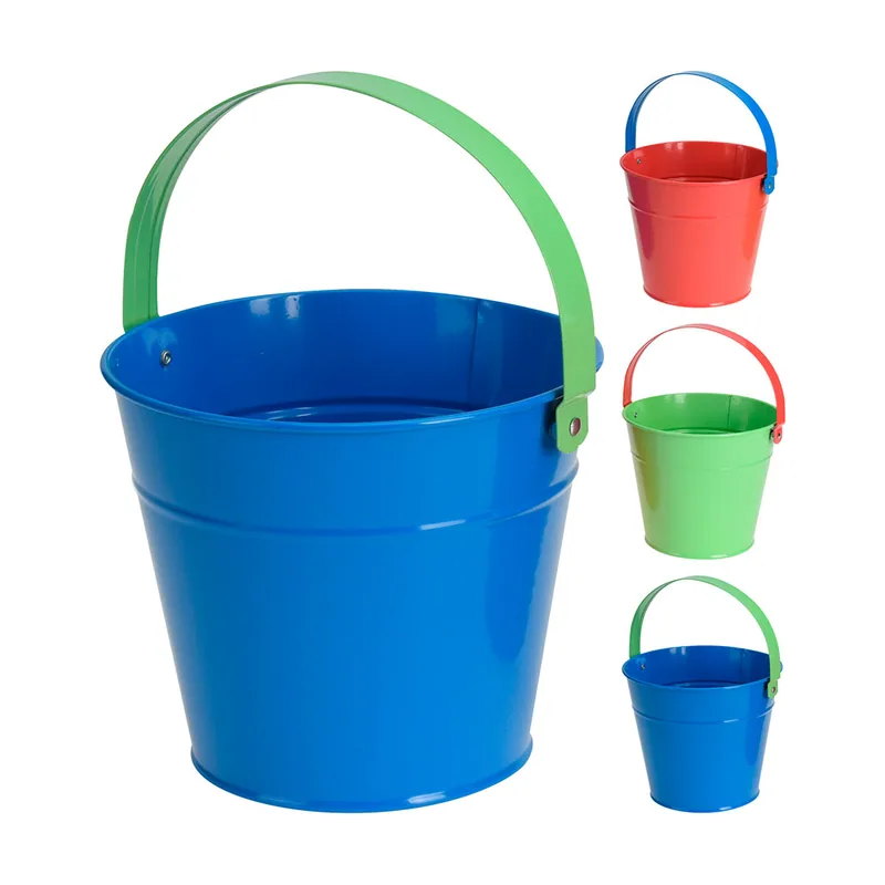 Ipae PROGARDEN-81140 Does Not Apply Cubo Infantil para Playa Ø16x13cm Colores Surtidos