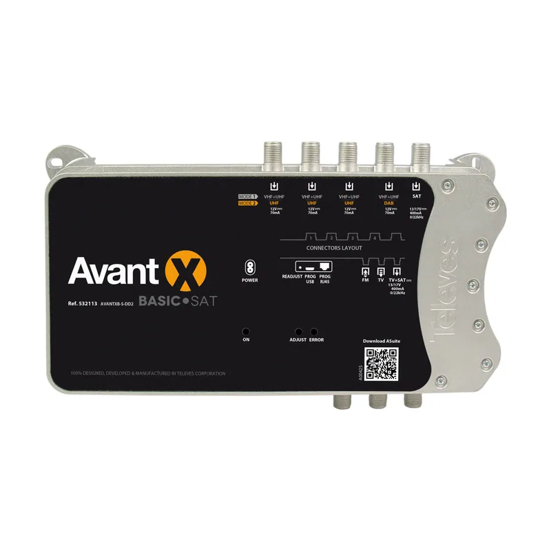 Televes Central programable AVANT X Basic para terrestre y satélite
