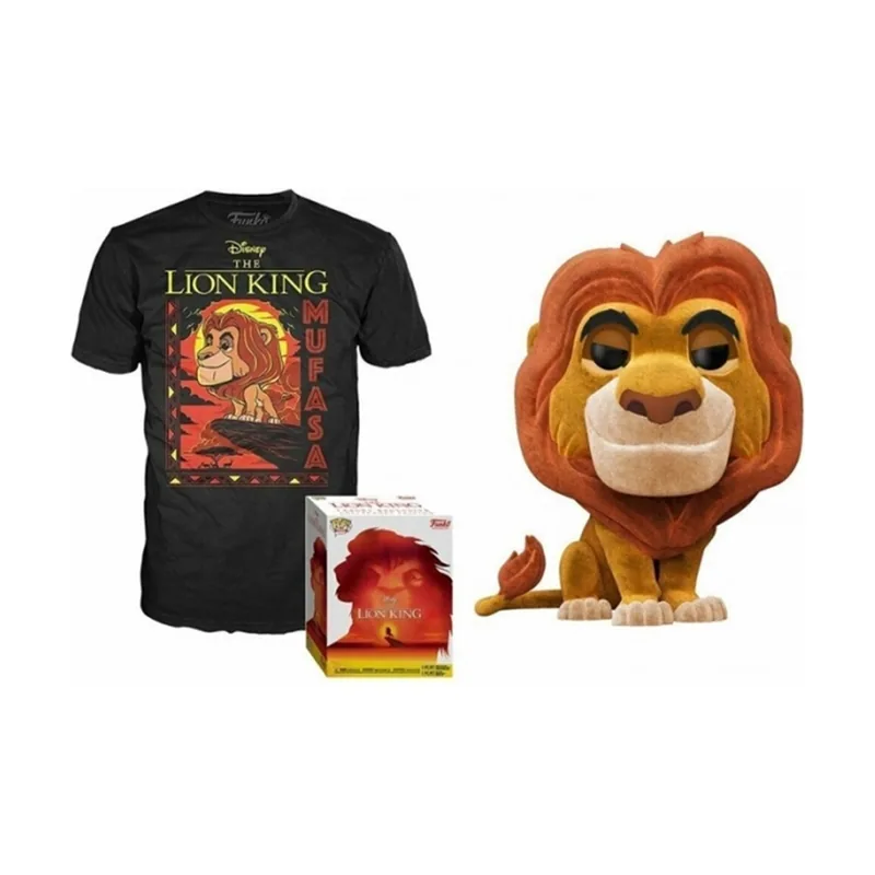 Funko Maskfy Set Figura Pop 38 tee Disney El Rey Leon Mufasa Muñecos cabezones