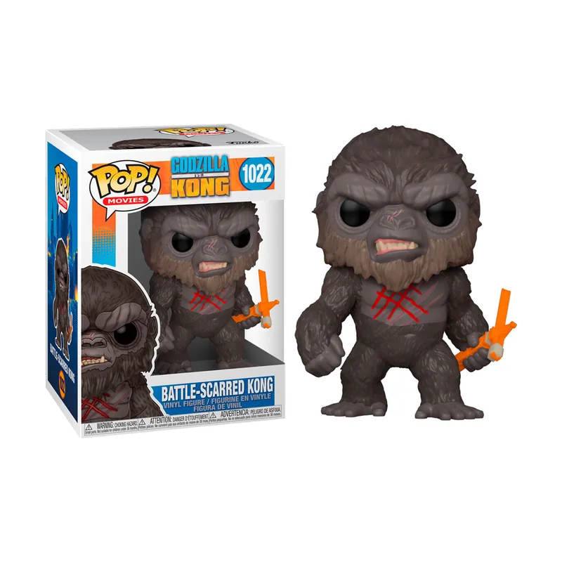 Funko Pop Godzilla Versus Kong Battle Scarred Kong Vinyl Figure