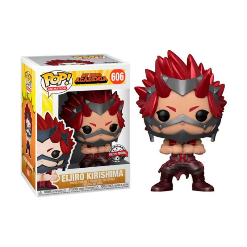 Funko pop my hero academia kirishima edición especial efecto metálico nº 606 caja