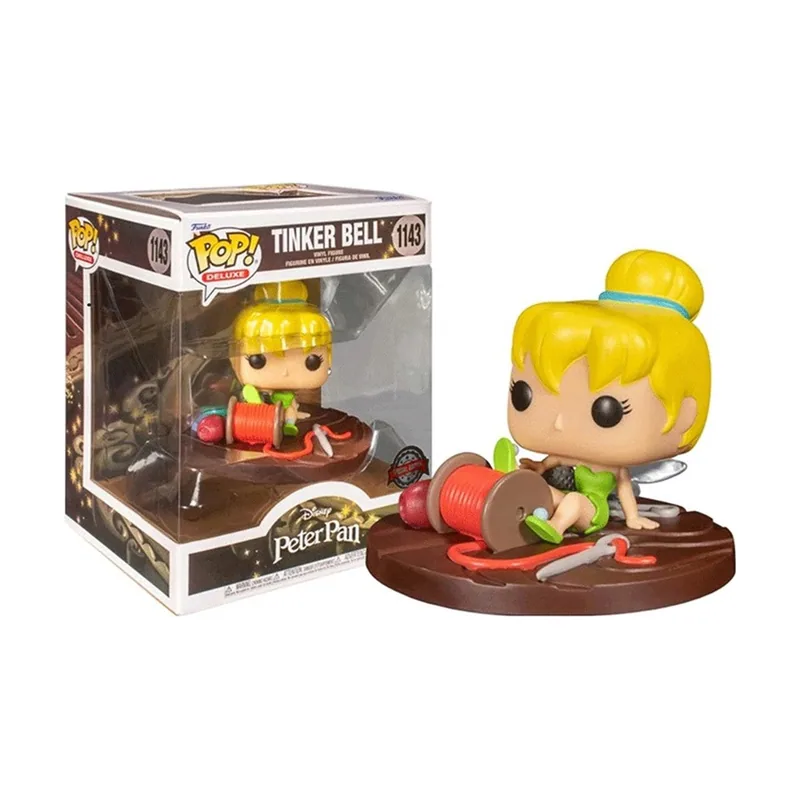 Funko Figura de Vinilo de Peter Pan Pop! Deluxe Campanilla en Carrete de 9 cm