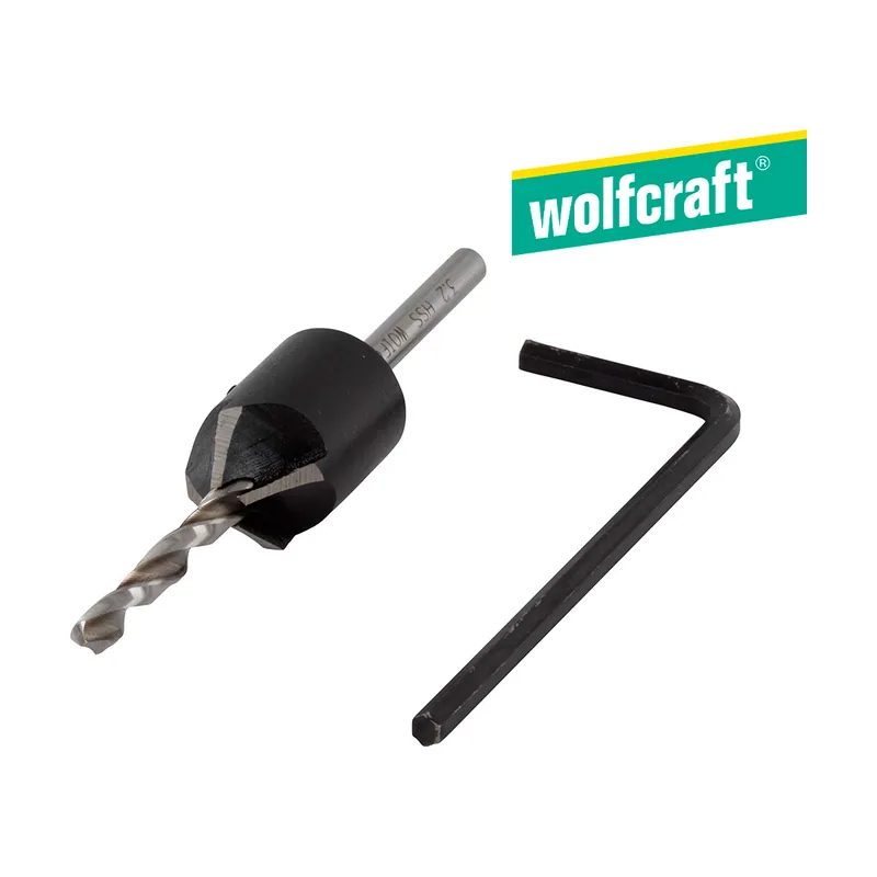 Wolfcraft Broca de Perforación Previa con Avellanador