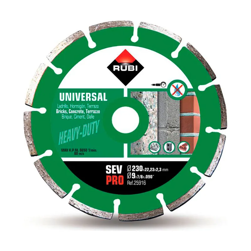 Rubi Disco Diamante General Obra 230Mm Segmentado Basic L Sev 230