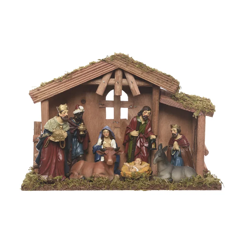 BigBuy Christmas EDP 71982 Nacimiento Belén 8 Figuras