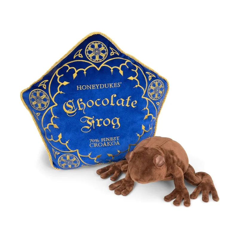 The Noble Collection - Peluche y Almohada de Rana de Chocolate