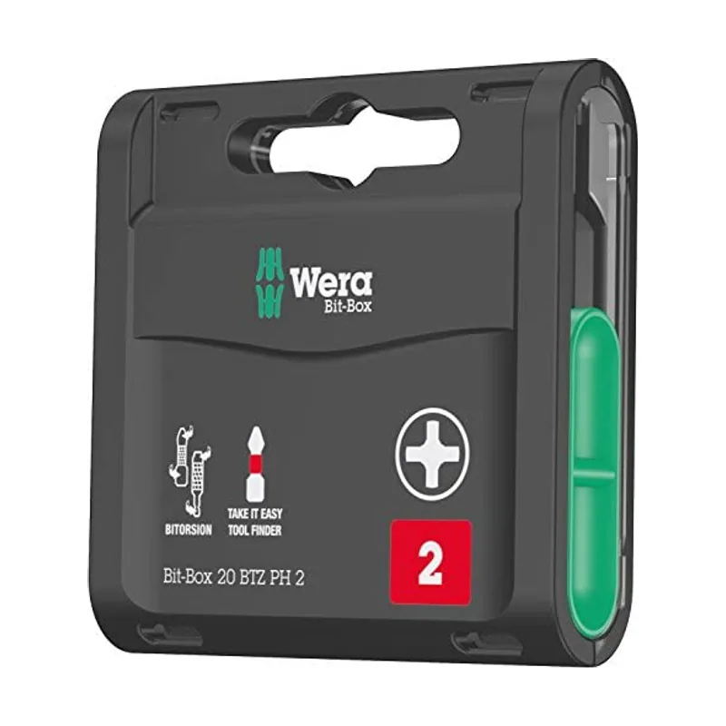Wera Bit-Box 20 BTZ PH punta de destornillador 20 pieza s