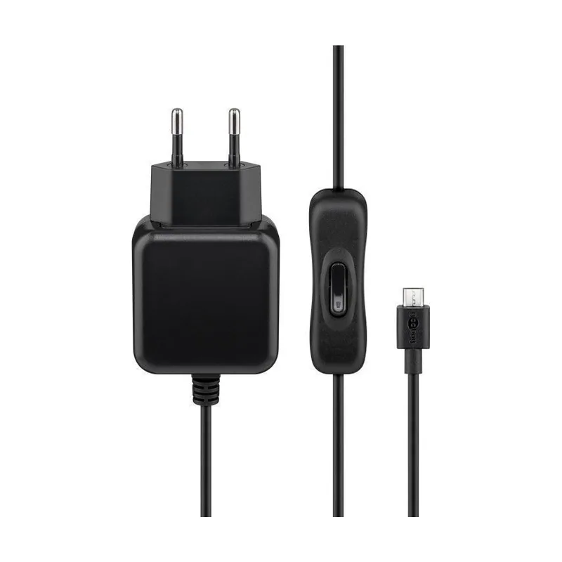 GooBay Alimentador MicroUSB 5V 2,5A Raspberry Pi3 Con Interruptor