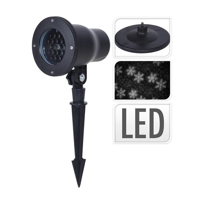 Bigbuy garden led efecto tormenta de nieve ip44