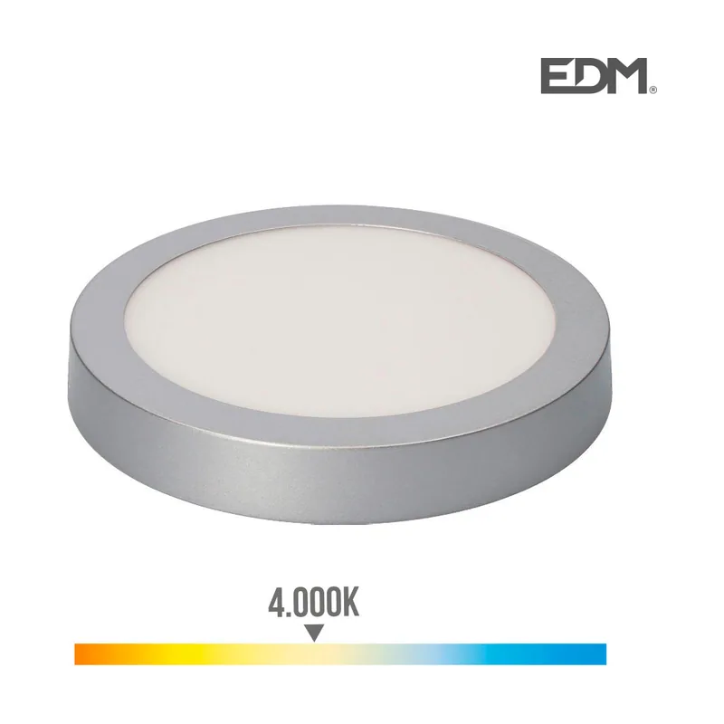 EDM EDP Downlight Superficie Redondo LED Marco Cromo