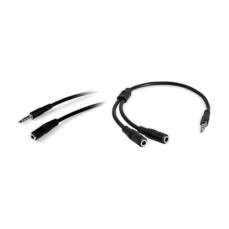 Startech StarTech.com Cable de 1m de Extensión Alargador de Auriculares Headset Mini-Jack 3,5mm 4 pines Macho a Hembra