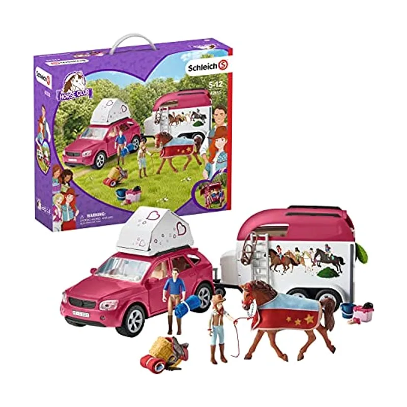 Schleich Horse Adventures with Car and Trailer Hannah y Holsteiner Club
