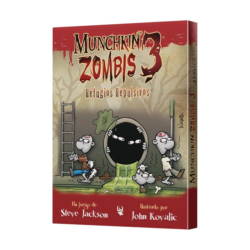 Asmodee Edge Entertainment Munchkin Zombis 3 Refugios Repulsivos