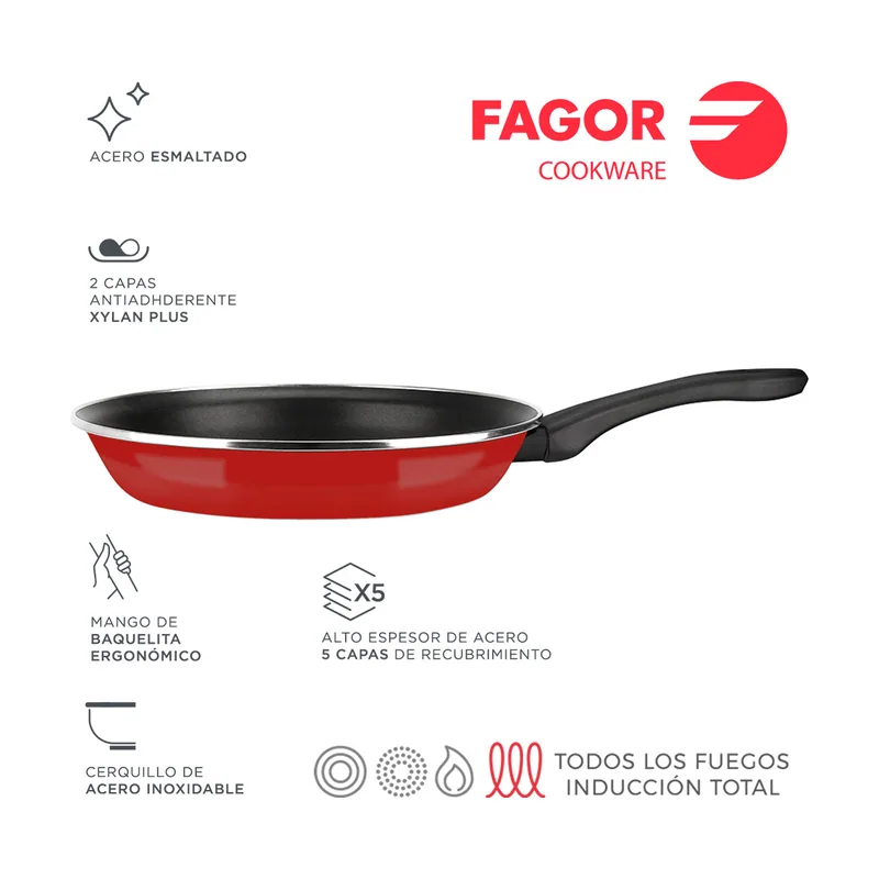 Fagor Optimax Sarten Roja 26cm
