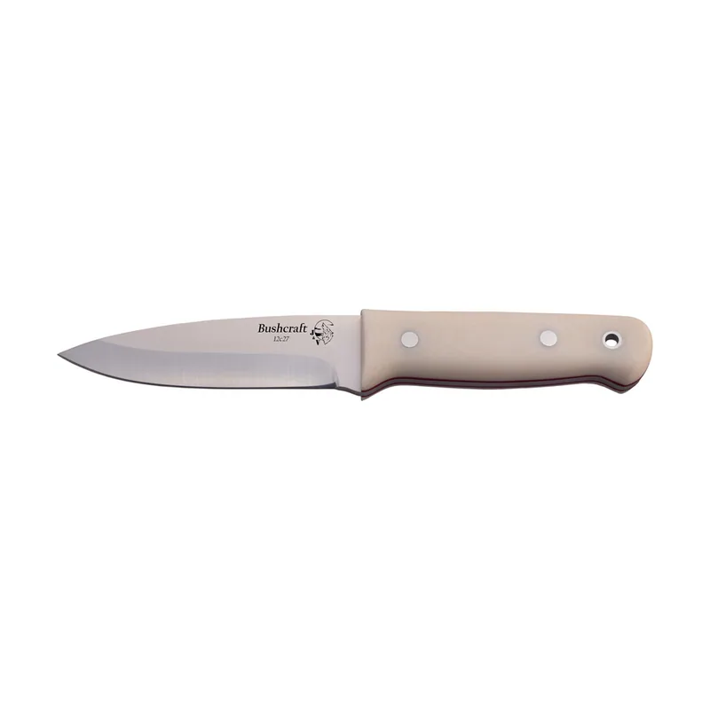 J&V Adventure Knives Cuchillo BUSHCRAFT J&V enterizo con mango Micarta