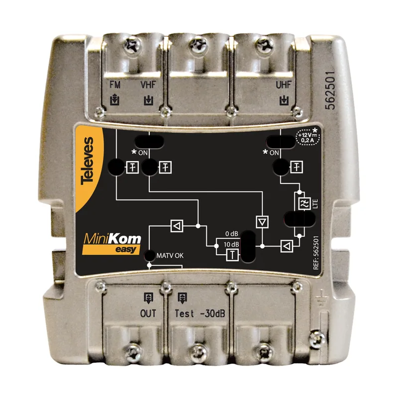 Televes Central TV 3E/1S FM-VHF-UHF MiniKom 4G-LTE