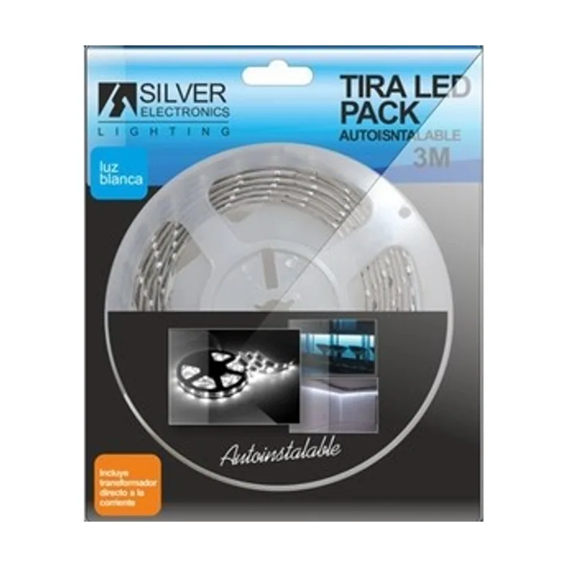 Silver Tira LED 12V 4,8W/m 60LED/m IP20