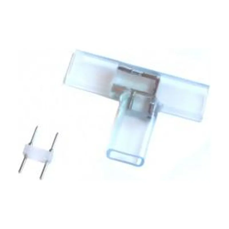 Silver Conector T Para Tira Led 50mts 1 Bolsa 5 Unid.