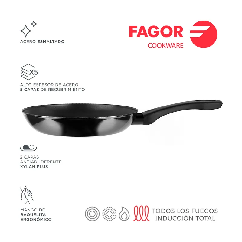 Fagor 78579 Sarten Indutherm Acero Esmaltado