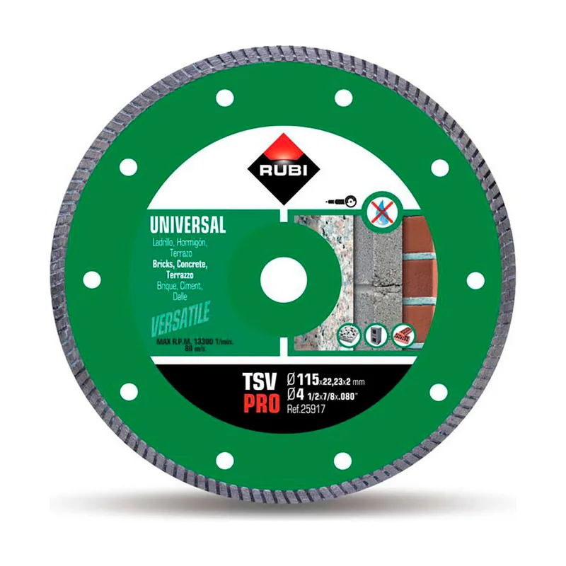 Rubi 25917 Disco de Diamante general obra turbo TSV 115 PRO