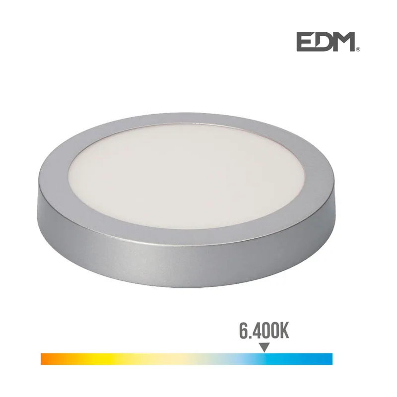 EDM Edp 31596 Downlight Superficie Redondo Led Marco Cromo