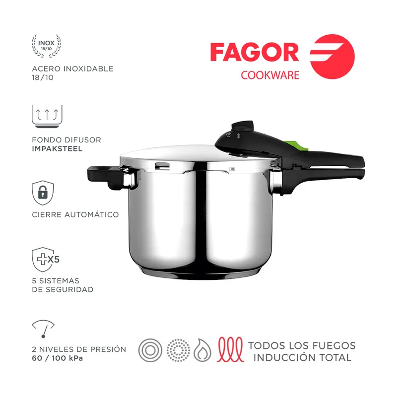 Fagor Olla a presión RAPID XPRESS Súper rápida