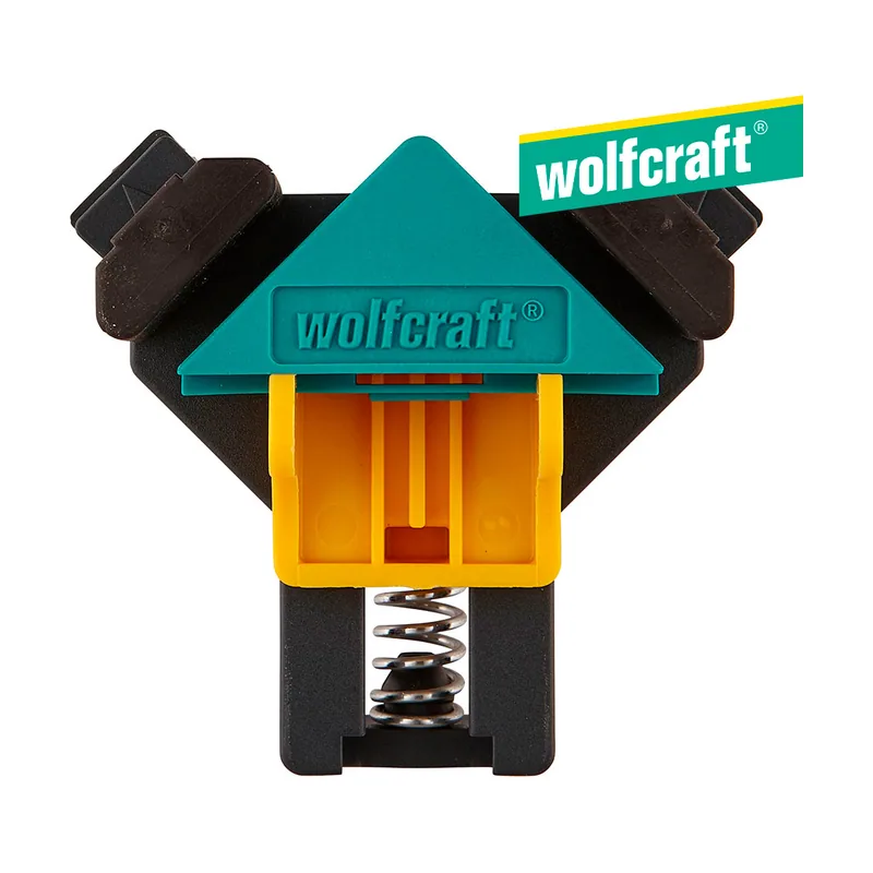 Wolfcraft 2 sargentos para esquinas 22 I 3051000 I Para fijar rápida y sencillamente tablas y marcos en un ángulo de 90°