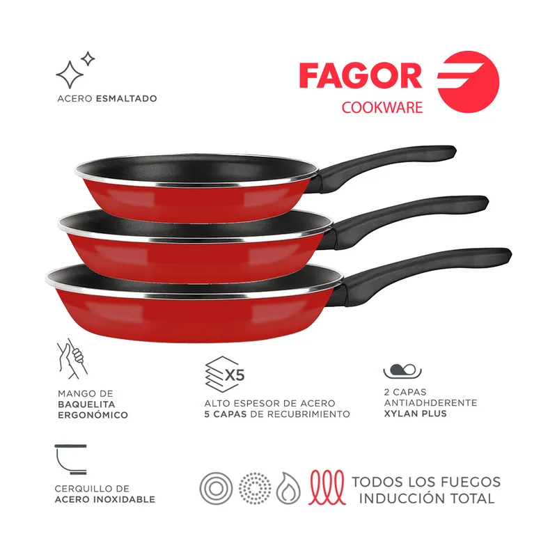 Fagor Set 3 SARTENES OPTIMAX