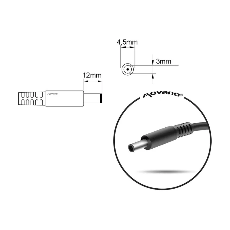 Mitsu Notebook charger 19v 3.42a 4.5x3.0 pin