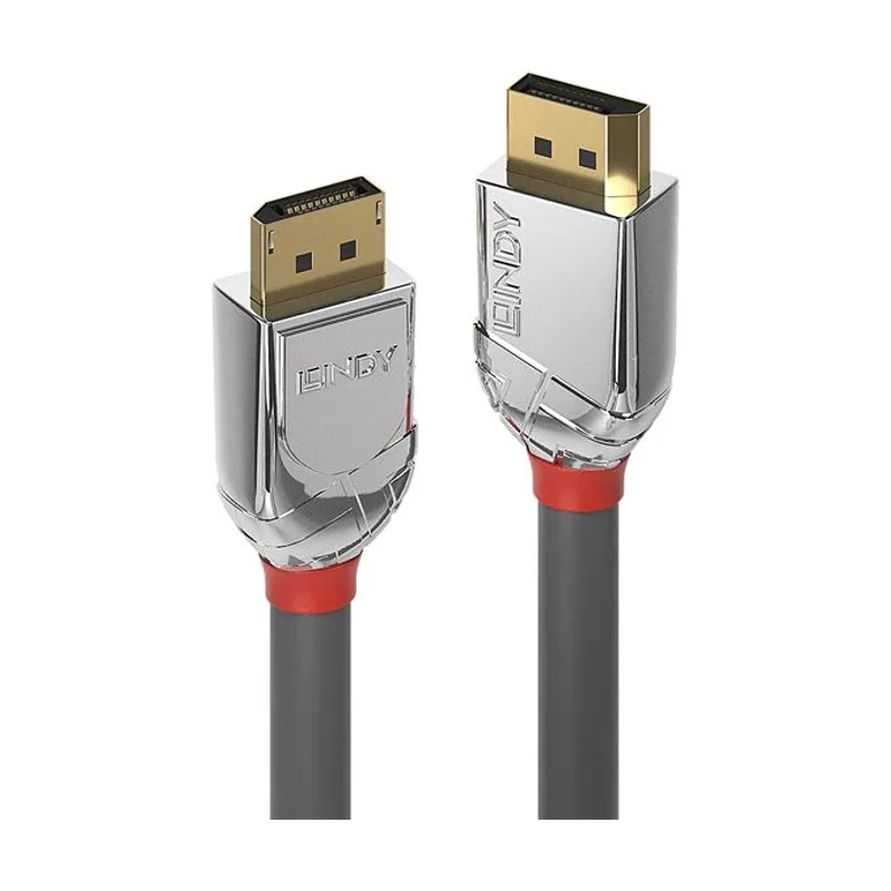 Lindy Cable DisplayPort HDMI 1.2 Cromo Line de 0.5 Metros