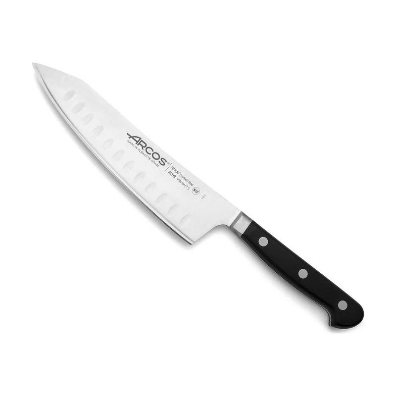 Arcos Cuchillo Rocking santoku de la serie ópera hoja de Acero Inoxidable Forjado NITRUM® de 18 cm de longitud y mango