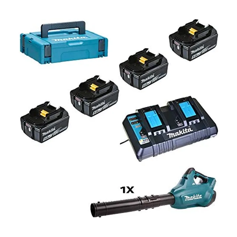 Makita Kit Fuente Alimentación de 4 baterías 5,0Ah