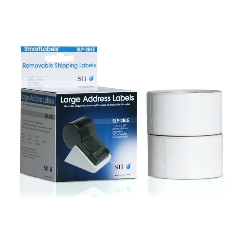 Seikosha Seiko Instruments SLP-2RLE etiqueta para dirección
