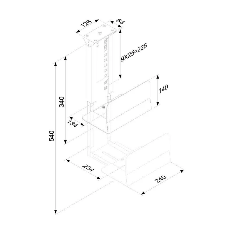 Neomounts Soporte de PC para escritorio