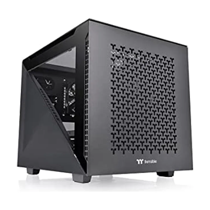 Thermaltake Divider 200 TG Air Black/Micro ATX Case/PC-Case/Tempered Glass/Black