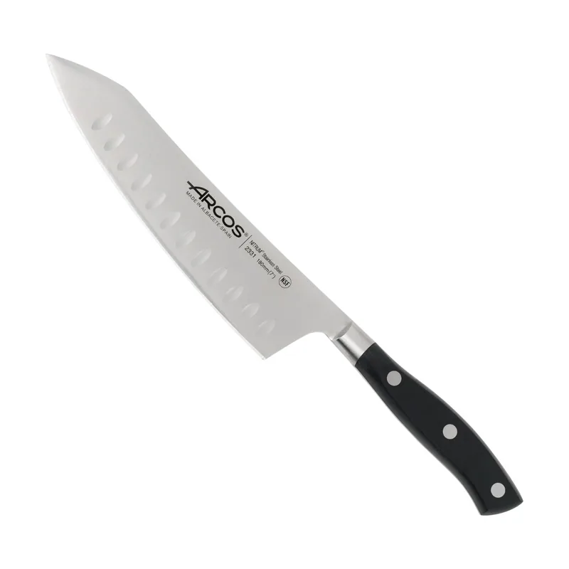 Arcos Cuchillo Rocking santoku de la serie Riviera