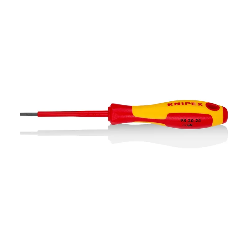 Knipex Destornilladores para tornillos planos mango aislante en dos componentes