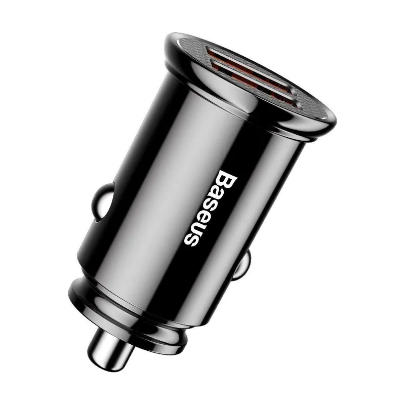 Baseus Circular Plastic Universal Negro Encendedor de cigarrillos Carga rápida Exterior
