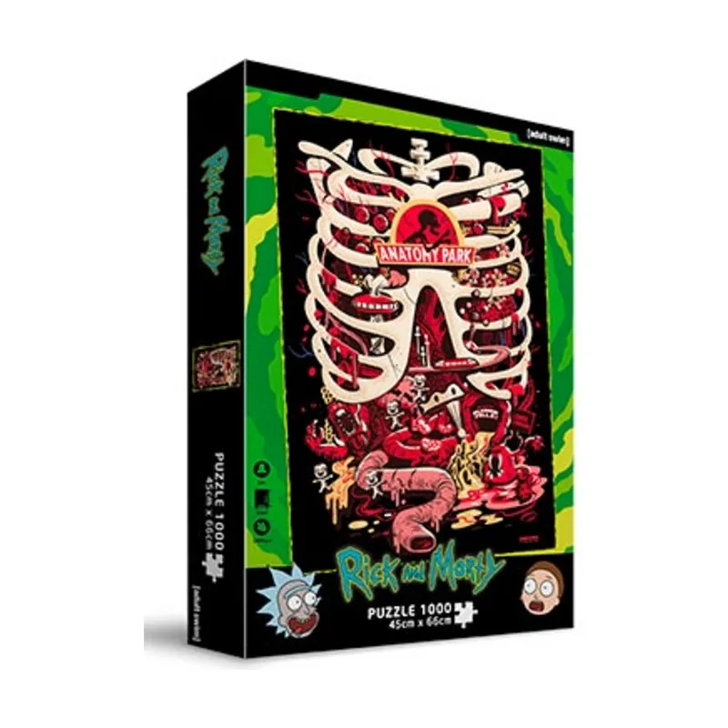 SD Toys Puzle 1000 Anatomy Park Rick Y Morty