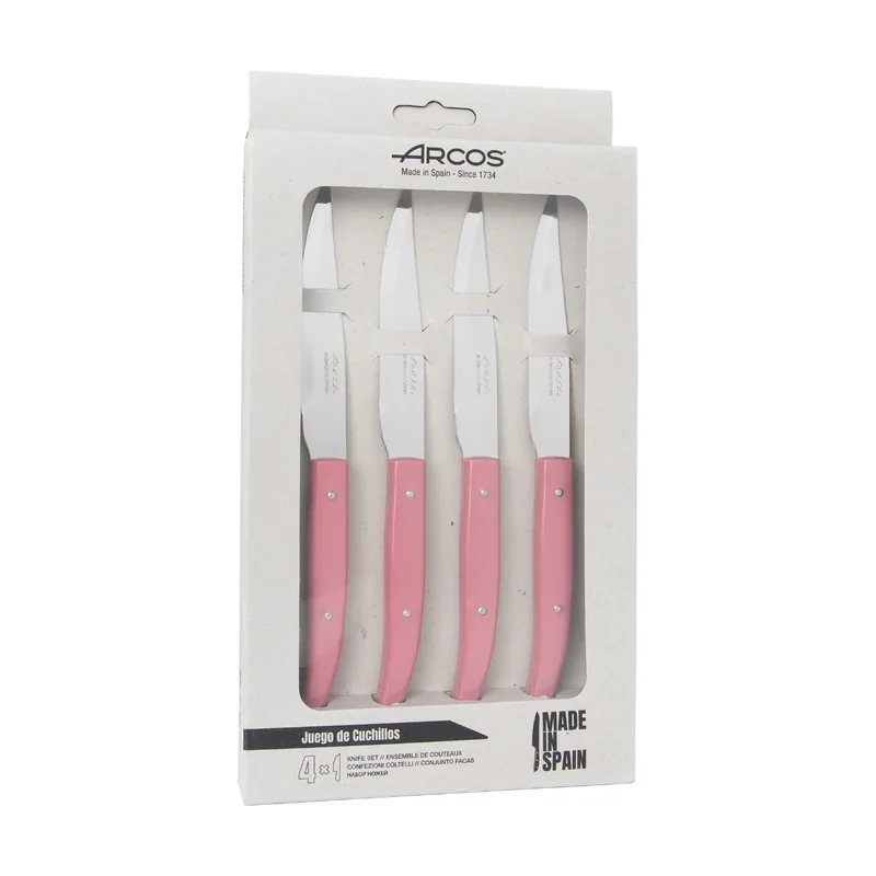 Arcos Juego 4 piezas. de Cuchillo chuletero