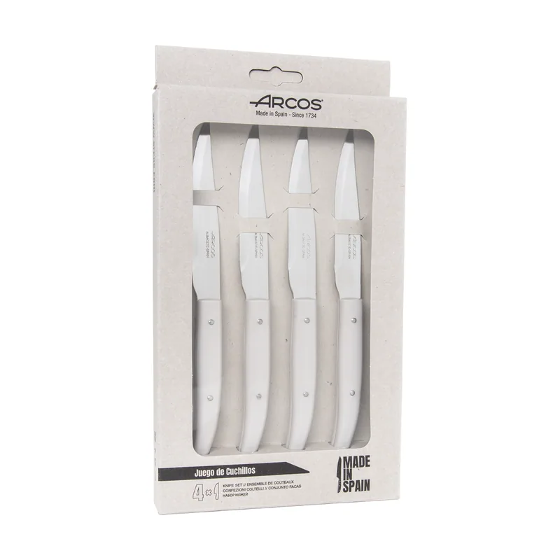 Arcos Juego 4 piezas. de Cuchillo chuletero