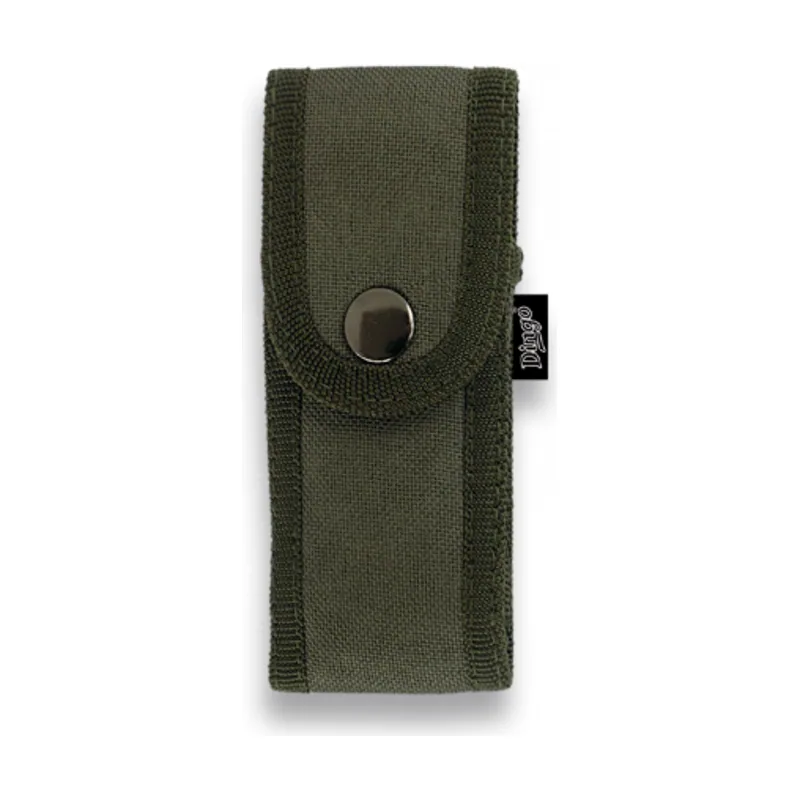 Dingo Funda para Navaja de Verde de Nylon Acolchado 13.5x5.5 cm con Sistema de Cierre de Broche 34073
